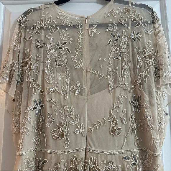 NWT Anthropologie Mac Duggal Evonna Dress 14 Wedding Mother of the Bride Ivory - Picture 7 of 16